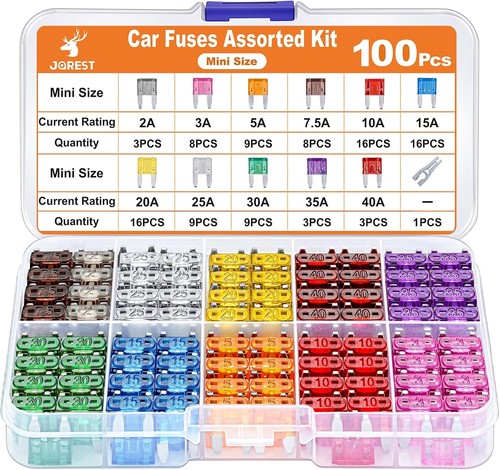 100x mini flachsicherungen 12v - mini-flachsicherungen,