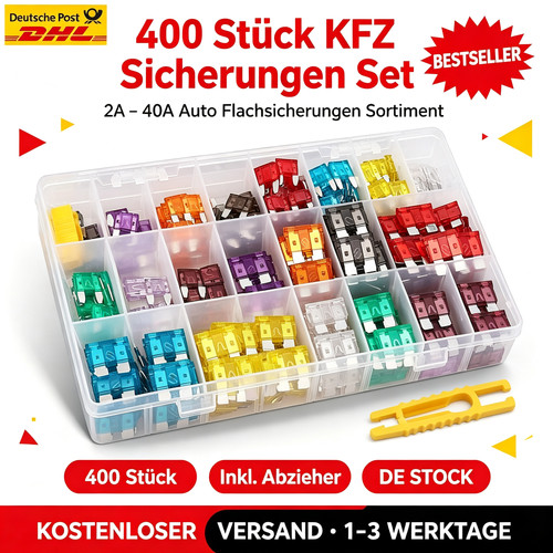 400 stück auto sicherungen - 400,