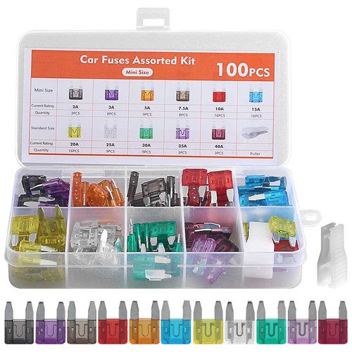 100 stück kfz sicherungen set - 100,
